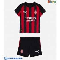 Fotballdrakt Barn AC Milan Christopher Nkunku #18 Hjemmedraktsett 2025-26 Kortermet (+ Korte bukser)